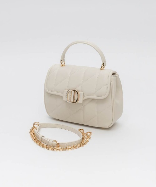 RANDA（ランダ）の「2WAY ビジューパーツキルティングハンドバッグ（ハンドバッグ・レディース・ピンク/ブラック/アイボリー・FREE）」の18枚目の写真