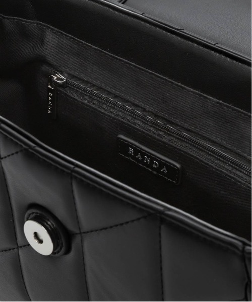 RANDA（ランダ）の「2WAY ビジューパーツキルティングハンドバッグ（ハンドバッグ・レディース・ピンク/ブラック/アイボリー・FREE）」の21枚目の写真