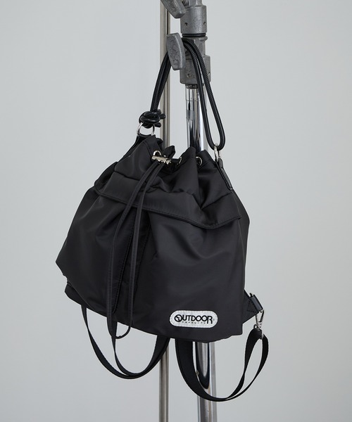 OUTDOOR PRODUCTS（アウトドアプロダクツ）の「【OUTDOOR PRODUCTS for SALON】別注ミニリュック（バックパック/リュック・レディース・ブラック/ベージュ・FREE）」の3枚目の写真