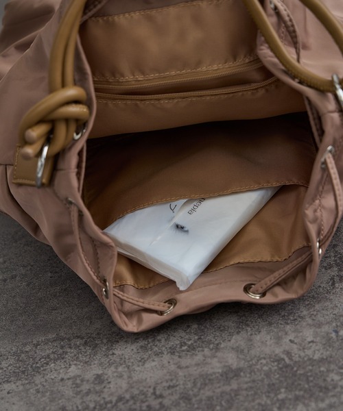 OUTDOOR PRODUCTS（アウトドアプロダクツ）の「【OUTDOOR PRODUCTS for SALON】別注ミニリュック（バックパック/リュック・レディース・ブラック/ベージュ・FREE）」の8枚目の写真