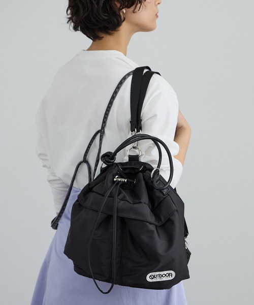 OUTDOOR PRODUCTS（アウトドアプロダクツ）の「【OUTDOOR PRODUCTS for SALON】別注ミニリュック（バックパック/リュック・レディース・ブラック/ベージュ・FREE）」の10枚目の写真