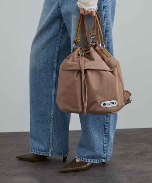 OUTDOOR PRODUCTS（アウトドアプロダクツ）の「【OUTDOOR PRODUCTS for SALON】別注ミニリュック（バックパック/リュック・レディース・ブラック/ベージュ・FREE）」の11枚目の写真