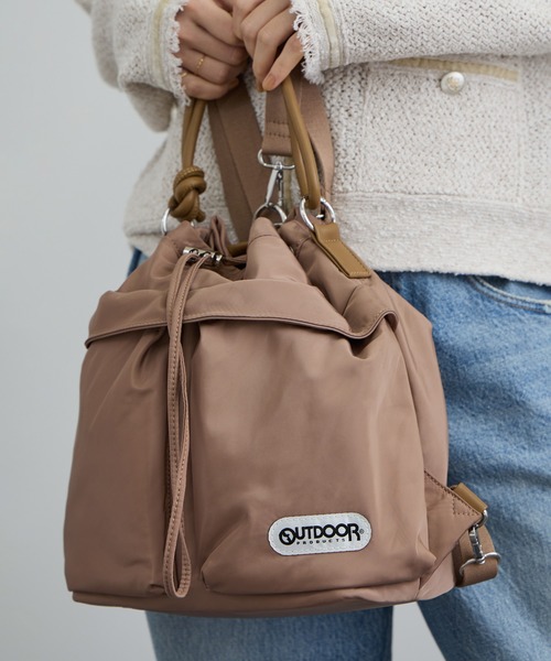 OUTDOOR PRODUCTS（アウトドアプロダクツ）の「【OUTDOOR PRODUCTS for SALON】別注ミニリュック（バックパック/リュック・レディース・ブラック/ベージュ・FREE）」の12枚目の写真