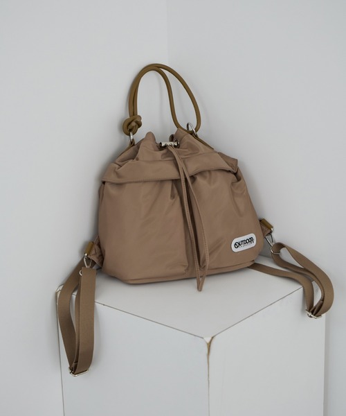 OUTDOOR PRODUCTS（アウトドアプロダクツ）の「【OUTDOOR PRODUCTS for SALON】別注ミニリュック（バックパック/リュック・レディース・ブラック/ベージュ・FREE）」の14枚目の写真