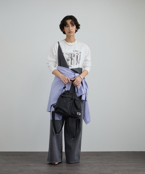 OUTDOOR PRODUCTS（アウトドアプロダクツ）の「【OUTDOOR PRODUCTS for SALON】別注ミニリュック（バックパック/リュック・レディース・ブラック/ベージュ・FREE）」の15枚目の写真