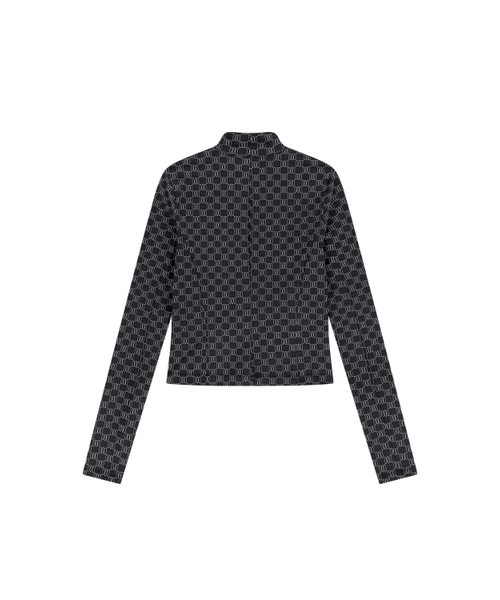 MEA（メア）の「ALL OVER SLIM TOP [BLACK]（Tシャツ/カットソー・レディース・ブラック・FREE）」の3枚目の写真