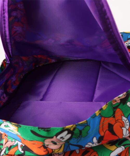 Disney（ディズニー）の「【 Disney 】 ディズニーキャラクター 総柄バックパック 26S1（バックパック/リュック・レディース・ピンク/オレンジ/パープル・FREE）」の6枚目の写真