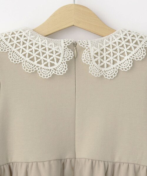 SHOO・LA・RUE（シューラルー）の「【110-140cm/プチセレ】チュールドッキングワンピース（ワンピース・キッズ・ベージュ/ブルー系その他・13/14/11/12）」の6枚目の写真