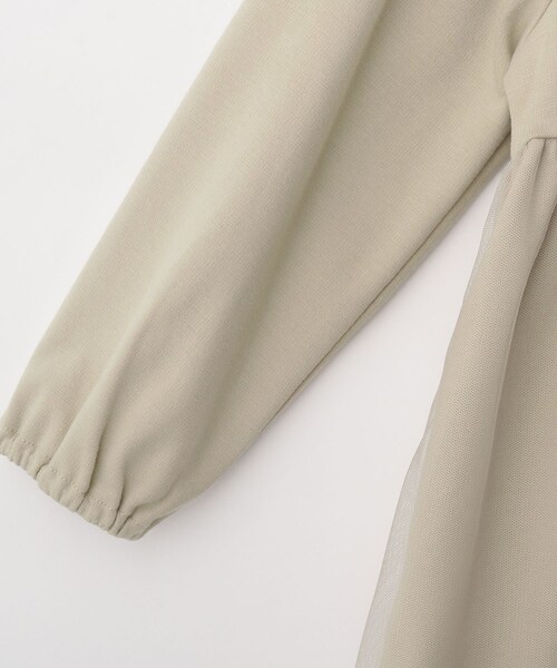 SHOO・LA・RUE（シューラルー）の「【110-140cm/プチセレ】チュールドッキングワンピース（ワンピース・キッズ・ベージュ/ブルー系その他・13/14/11/12）」の7枚目の写真