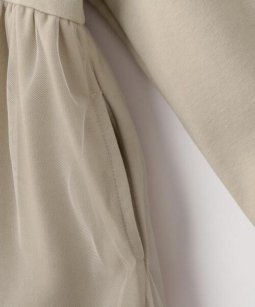 SHOO・LA・RUE（シューラルー）の「【110-140cm/プチセレ】チュールドッキングワンピース（ワンピース・キッズ・ベージュ/ブルー系その他・13/14/11/12）」の8枚目の写真