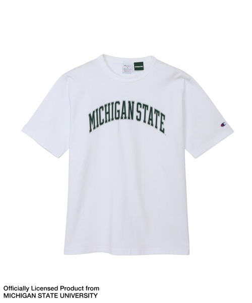 Champion（チャンピオン）の「【Champion/チャンピオン】メンズ MADE IN USA ティーテンイレブン ショートスリーブTシャツ（Tシャツ/カットソー・メンズ・シルバーグレー/ホワイト/ホワイト×グリーン/モスグリーン・X-LARGE/MEDIUM/LARGE/SMALL）」の2枚目の写真