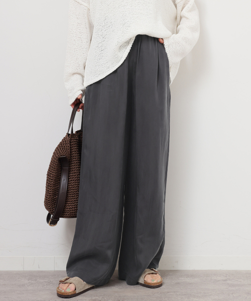 JOURNAL STANDARD relume(ジャーナルスタンダード レリューム)の「キュプライージーパンツ(その他パンツ・レディース・ブラック系その他/ブラウン系その他・FREE)」の5枚目の写真