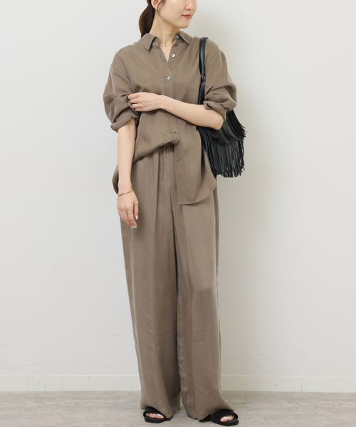 JOURNAL STANDARD relume(ジャーナルスタンダード レリューム)の「キュプライージーパンツ(その他パンツ・レディース・ブラック系その他/ブラウン系その他・FREE)」の10枚目の写真