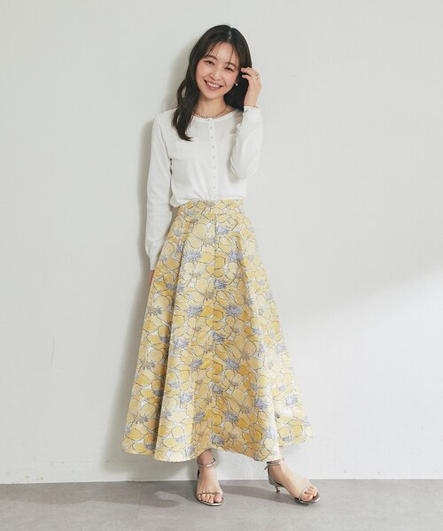 La boutique BonBon（ラブティックボンボン）の「【シリーズ累計お気に入り数1.5万突破！接触冷感・UVカット】クールタッチUVパール釦カーディガン（カーディガン/ボレロ・レディース・ピンク/ネイビー/ホワイト/イエロー・FREE）」の8枚目の写真
