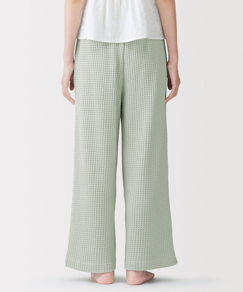 無印良品（ムジルシリョウヒン）の「婦人　ざっくり編んだ　ロングパンツ（ルームウェア/パジャマ・レディース・アイボリー/ブラック/グリーン系・S/M/L/XL）」の11枚目の写真