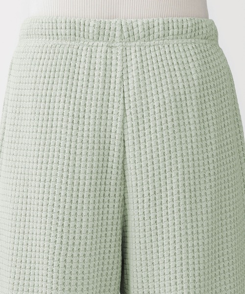 無印良品（ムジルシリョウヒン）の「婦人　ざっくり編んだ　ロングパンツ（ルームウェア/パジャマ・レディース・アイボリー/ブラック/グリーン系・S/M/L/XL）」の18枚目の写真