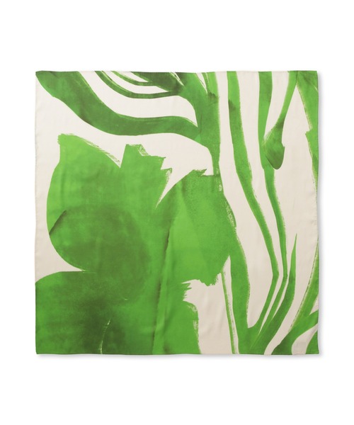 ADAM ET ROPE'(アダムエロペ)の「DOMY DIRECT print scarf(バンダナ/スカーフ・レディース・ブラック/グリーン・FREE)」の14枚目の写真