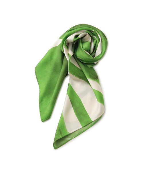 ADAM ET ROPE'(アダムエロペ)の「DOMY DIRECT print scarf(バンダナ/スカーフ・レディース・ブラック/グリーン・FREE)」の17枚目の写真
