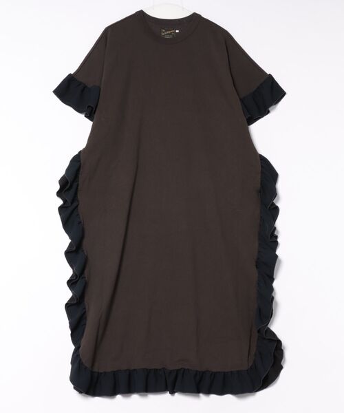 Cotton Jersey Ruffled Dress