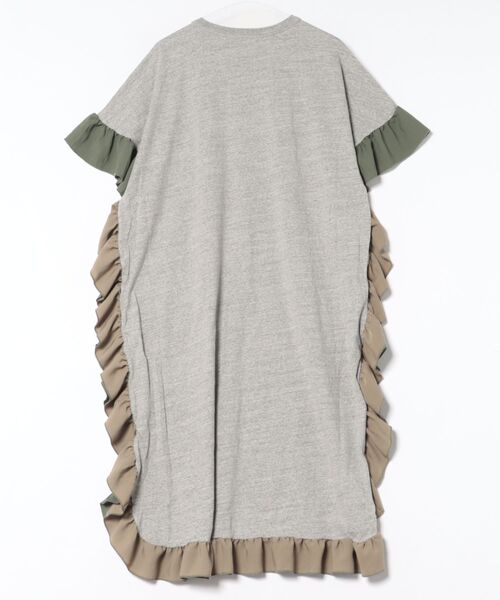 GO TO HOLLYWOOD(ゴートゥーハリウッド)の「Cotton Jersey Ruffled Dress(ドレス・レディース・チャコールグレー/グレー・M/L)」の7枚目の写真