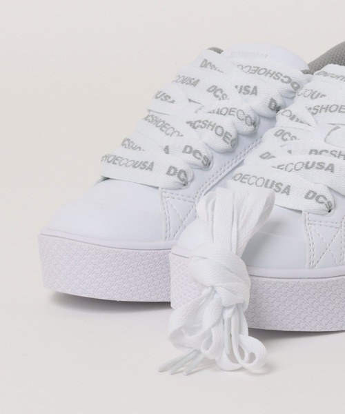 DC SHOES(ディーシーシューズ)の「DC SHOES ウィメンズ Ws CHELSEA LITE WEDG フットウェア スニーカー 【2026年春夏モデル】/ボリュームソール・厚底(スニーカー・レディース・ホワイト×ライトグレー・23cm/23.5cm/24cm/24.5cm/25cm)」の7枚目の写真