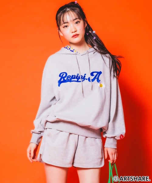 repipi armario（レピピ アルマリオ）の「【wiggle wiggle】フーディSETUP（セットアップ・キッズ・グレー/ブルー/ブラック・SMALL/MEDIUM/LARGE）」の9枚目の写真