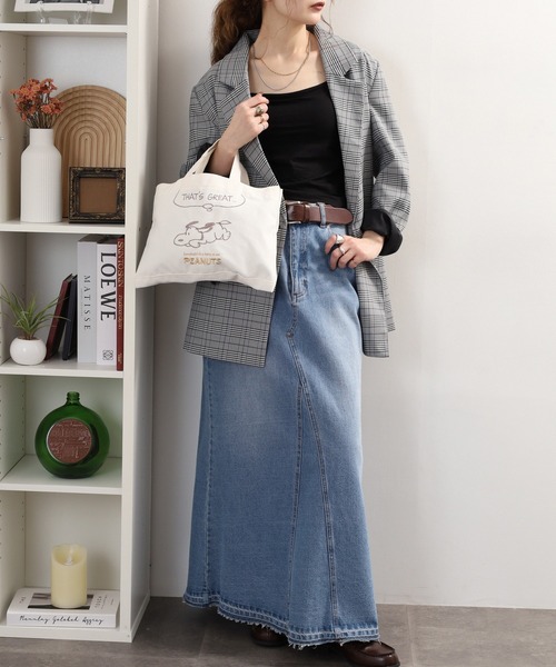 SNOOPY（スヌーピー）の「SNOOPY スヌーピー ミニレッスントート 刺繍（トートバッグ・レディース・ホワイト系2/ホワイト系3/ホワイト系1・FREE）」の16枚目の写真