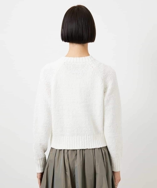 MICHEL KLEIN(ミッシェル・クラン)の「ロービングラメニットカーディガン(カーディガン/ボレロ・レディース・ホワイト・38)」の8枚目の写真