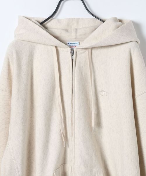 JEANASIS（ジーナシス）の「【Champion別注】リバースウィーブZIPパーカー/594293（パーカー・レディース・オートミール・FREE）」の19枚目の写真