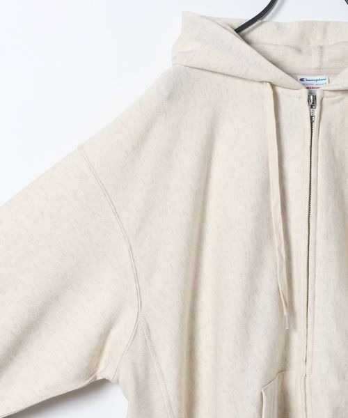 JEANASIS（ジーナシス）の「【Champion別注】リバースウィーブZIPパーカー/594293（パーカー・レディース・オートミール・FREE）」の20枚目の写真