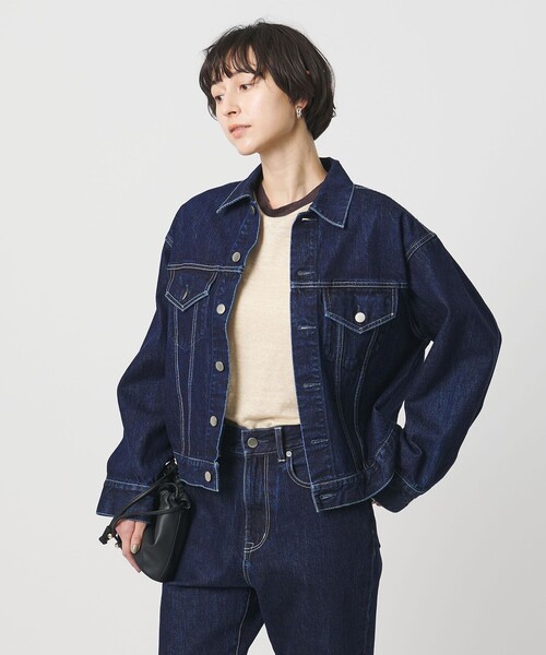 UNITED ARROWS（ユナイテッドアローズ）の「3rd デニムジャケット（デニムジャケット・レディース・ターコイズブルー系/ロイヤルブルー・36/38）」の2枚目の写真