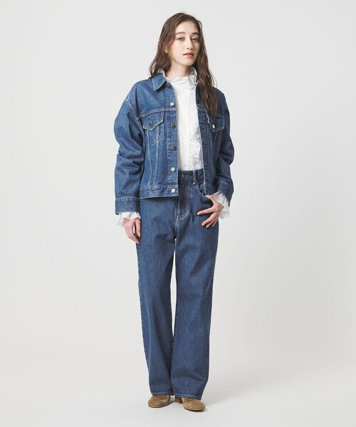 UNITED ARROWS（ユナイテッドアローズ）の「3rd デニムジャケット（デニムジャケット・レディース・ターコイズブルー系/ロイヤルブルー・36/38）」の9枚目の写真