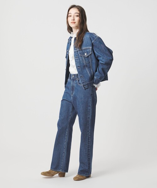 UNITED ARROWS（ユナイテッドアローズ）の「3rd デニムジャケット（デニムジャケット・レディース・ターコイズブルー系/ロイヤルブルー・36/38）」の10枚目の写真