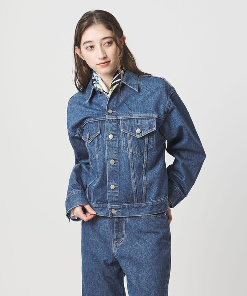 UNITED ARROWS（ユナイテッドアローズ）の「3rd デニムジャケット（デニムジャケット・レディース・ターコイズブルー系/ロイヤルブルー・36/38）」の11枚目の写真