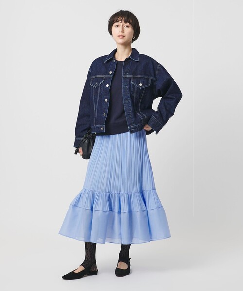 UNITED ARROWS（ユナイテッドアローズ）の「3rd デニムジャケット（デニムジャケット・レディース・ターコイズブルー系/ロイヤルブルー・36/38）」の19枚目の写真