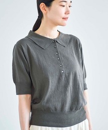 HAU（ハウ）の「ニットトップス "polo" 5（ニット/セーター）」