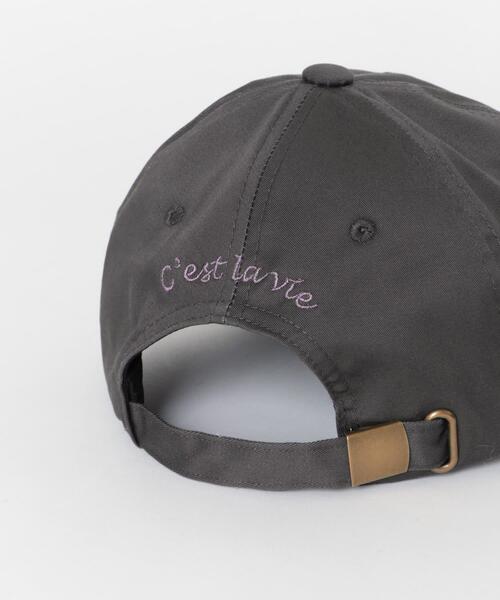 URBAN RESEARCH DOORS（アーバンリサーチドアーズ）の「刺繍ツイルキャップ（キャップ・レディース・チャコールグレー/ネイビー/ライトベージュ・ONE）」の6枚目の写真