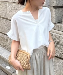 RANAN（ラナン）の「前後2WAYハーフジップブラウス【汗シミ防止・接触冷感・UV対策・防シワ】（シャツ/ブラウス）」