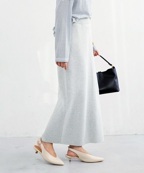 le.coeur blanc（ルクールブラン）の「スウェットライクニットスカート（スカート・レディース・ライトグレー/チャコールグレー・38）」の15枚目の写真