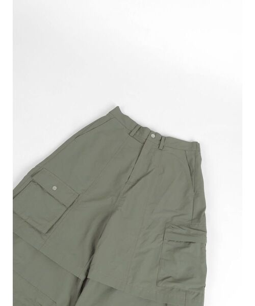 :ETHROF(イーサオブ)の「FAKE LAYERED CARGO WIDE PANTS(カーゴパンツ・レディース・カーキ/ブラック・MEDIUM)」の19枚目の写真