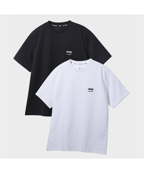JEEP（ジープ）の「[2PACK] 190g シングル ザ レガシー 半袖Tシャツ (JR5TSU153BK)（Tシャツ/カットソー・レディース・ブラック/ホワイト×ブラック/ホワイト・2XL/LARGE/MEDIUM/SMALL/X-LARGE/3XL）」の3枚目の写真