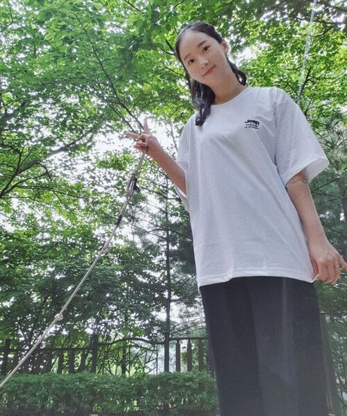 JEEP（ジープ）の「[2PACK] 190g シングル ザ レガシー 半袖Tシャツ (JR5TSU153BK)（Tシャツ/カットソー・レディース・ブラック/ホワイト×ブラック/ホワイト・2XL/LARGE/MEDIUM/SMALL/X-LARGE/3XL）」の15枚目の写真