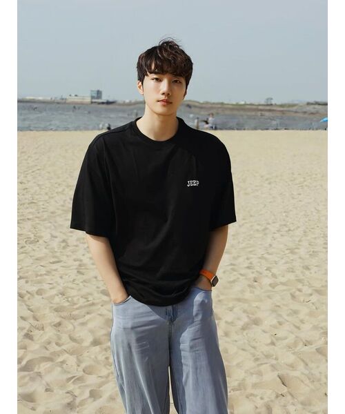 JEEP（ジープ）の「[2PACK] 190g シングル ザ レガシー 半袖Tシャツ (JR5TSU153BK)（Tシャツ/カットソー・レディース・ブラック/ホワイト×ブラック/ホワイト・2XL/LARGE/MEDIUM/SMALL/X-LARGE/3XL）」の19枚目の写真