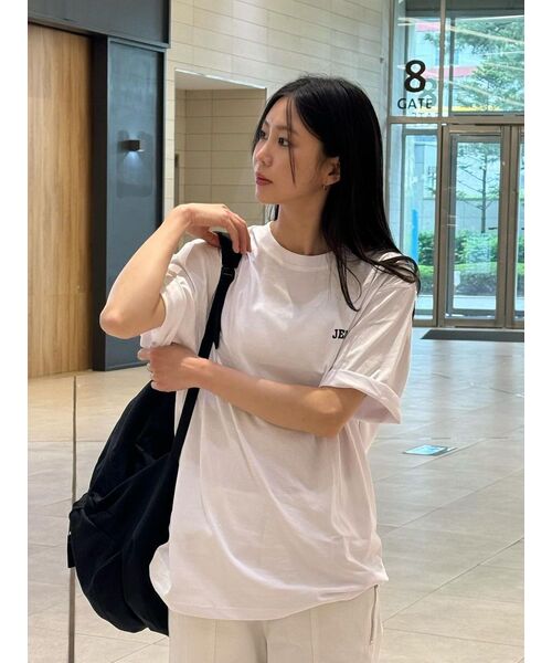JEEP（ジープ）の「[2PACK] 190g シングル ザ レガシー 半袖Tシャツ (JR5TSU153BK)（Tシャツ/カットソー・レディース・ブラック/ホワイト×ブラック/ホワイト・2XL/LARGE/MEDIUM/SMALL/X-LARGE/3XL）」の8枚目の写真