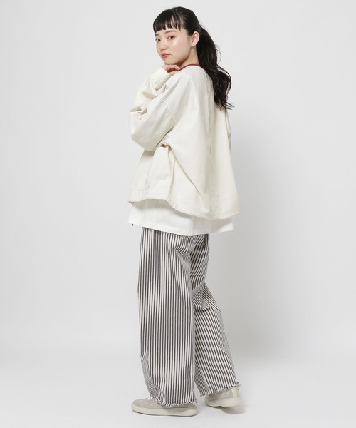 niko and...（ニコアンド）の「オックスダブルボタンカバーオール（カバーオール・レディース・アイボリー/チャコール/ナチュラル・LARGE/MEDIUM）」の15枚目の写真