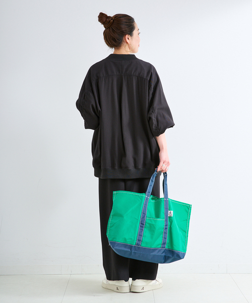 B.C STOCK(ベーセーストック)の「レーヨンツイルブルゾン(ブルゾン・レディース・ベージュ/ブラック・FREE)」の21枚目の写真