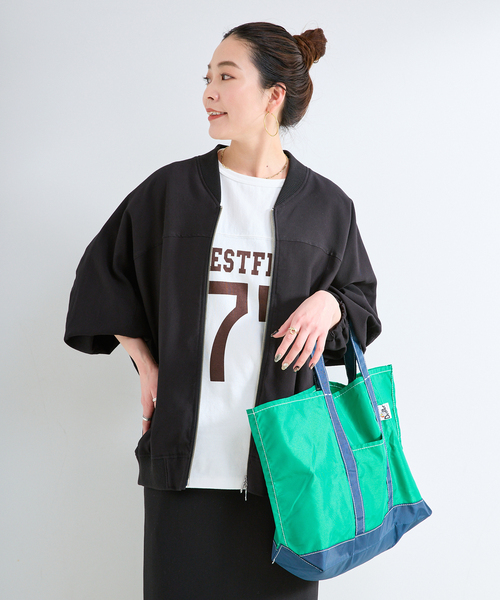 B.C STOCK(ベーセーストック)の「レーヨンツイルブルゾン(ブルゾン・レディース・ベージュ/ブラック・FREE)」の22枚目の写真