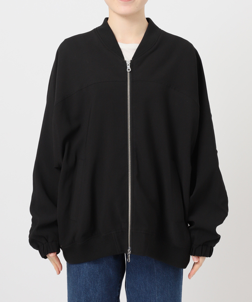 B.C STOCK(ベーセーストック)の「レーヨンツイルブルゾン(ブルゾン・レディース・ベージュ/ブラック・FREE)」の18枚目の写真