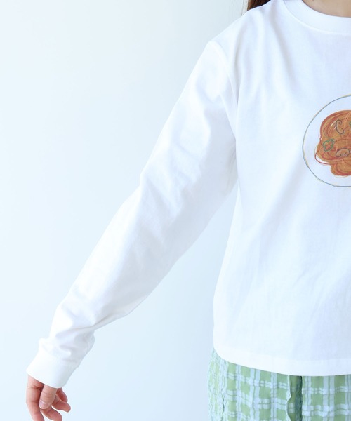 bulle de savon（ビュルデサボン）の「【別注】ナポリタン ロンＴ（Tシャツ/カットソー・レディース・ホワイト・FREE）」の17枚目の写真