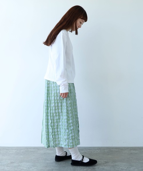 bulle de savon（ビュルデサボン）の「【別注】ナポリタン ロンＴ（Tシャツ/カットソー・レディース・ホワイト・FREE）」の10枚目の写真